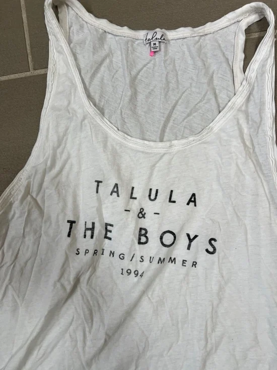 Talula White Racerback Tank - Picture 2 of 6
